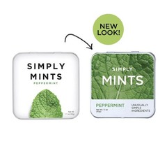 6 Pack | Simply Mints | Peppermint Breath Mints | Pack of Six (180 Pieces Total)