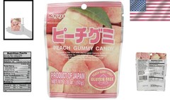 Sweet Peach Gummy Candy Stand Pack – 12 Chewy Treats Ideal for Celebrations