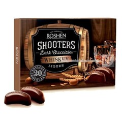 Set of 4 Boxes Sweets ROSHEN “Shooters” Chocolate Candy with Rum, Brandy Liqueur