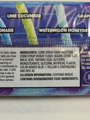 Sour Punch Arctic Straws Holiday Chewy Candy Berry Lime Watermelon Grape 08/2025