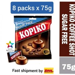 x8 packs Kopiko Sugar Free Coffee Hard Candy Original Real Coffee ~fast ship DHL