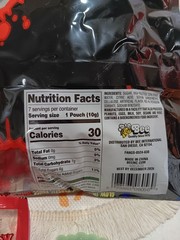2 BAGS- BLOODY BITES GLOW IN THE DARK PLASTIC VAMPIRE FANGS OOZING BLOOD CANDY!!