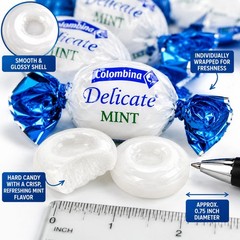 Colombina Delicate Mints Mint Drops Hard Candy- 2.2 Lbs Menta