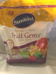 Sunkist Fruit Gems Soft Candy Assorted Natural Flavors 2lb non-GMO