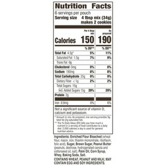 Betty Crocker Peanut Butter Cookie Mix, Makes twelve (12) 2-inch Cookies, 7.2 oz