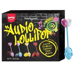 AMOS Music Lollipop Candy Suckers – TastySounds Audio Hip Hop Singing Lollipo…