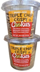 Trader Joe’s Triple Chip Crispy Cookies 8.5oz 241g (2 Tubs)