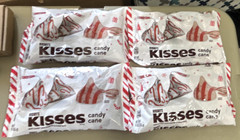 Hershey’s Kisses Candy Cane White Chocolate, Mint, Gluten Free, 8.9 oz Bag