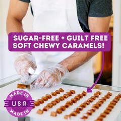 Tom & Jenny’s Sugar Free Caramel – Individually Wrapped Sugar Free Candy – Zero