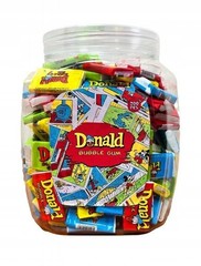 Donald Bubble Gum VARIETY – Jar 200 pcs / 900 g / 30.58 oz