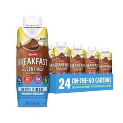 Ready to Drink with Fiber, Rich Milk Chocolate, 8 FL OZ Carton (Pack of 24) (…