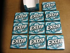 10 Packs EXTRA Polar Ice Sugarfree Gum 15 Sticks in Each BB 11-20-2026