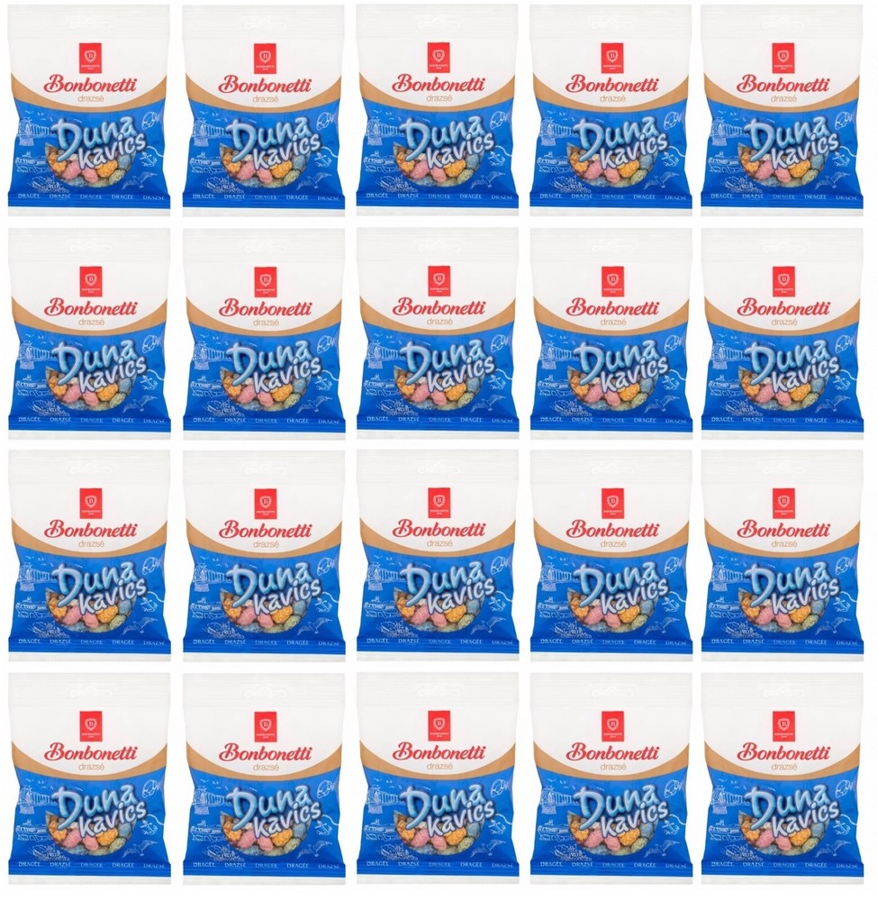 (Pack of 20) Bonbonetti Duna Kavics Roasted Peanut Sugar Dragee 20x70g/20x 2.5oz
