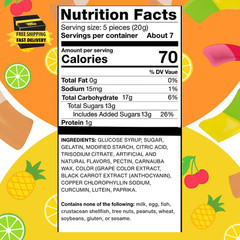 Squashies Mixed Fruit Flavor & Sampler Variety Pack- Peanut Free, Gluten Free &