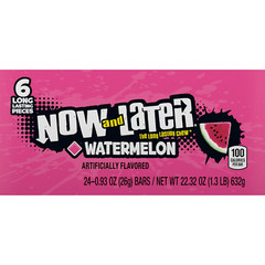 Candy, Watermelon Flavor, 0.93 Ounce Bars (Pack Of 24)