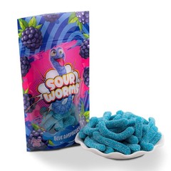 FirstChoiceCandy Gummy Worms, Sweet and Sour, Multi Flavors, 4 oz ( Pack Of 6 )