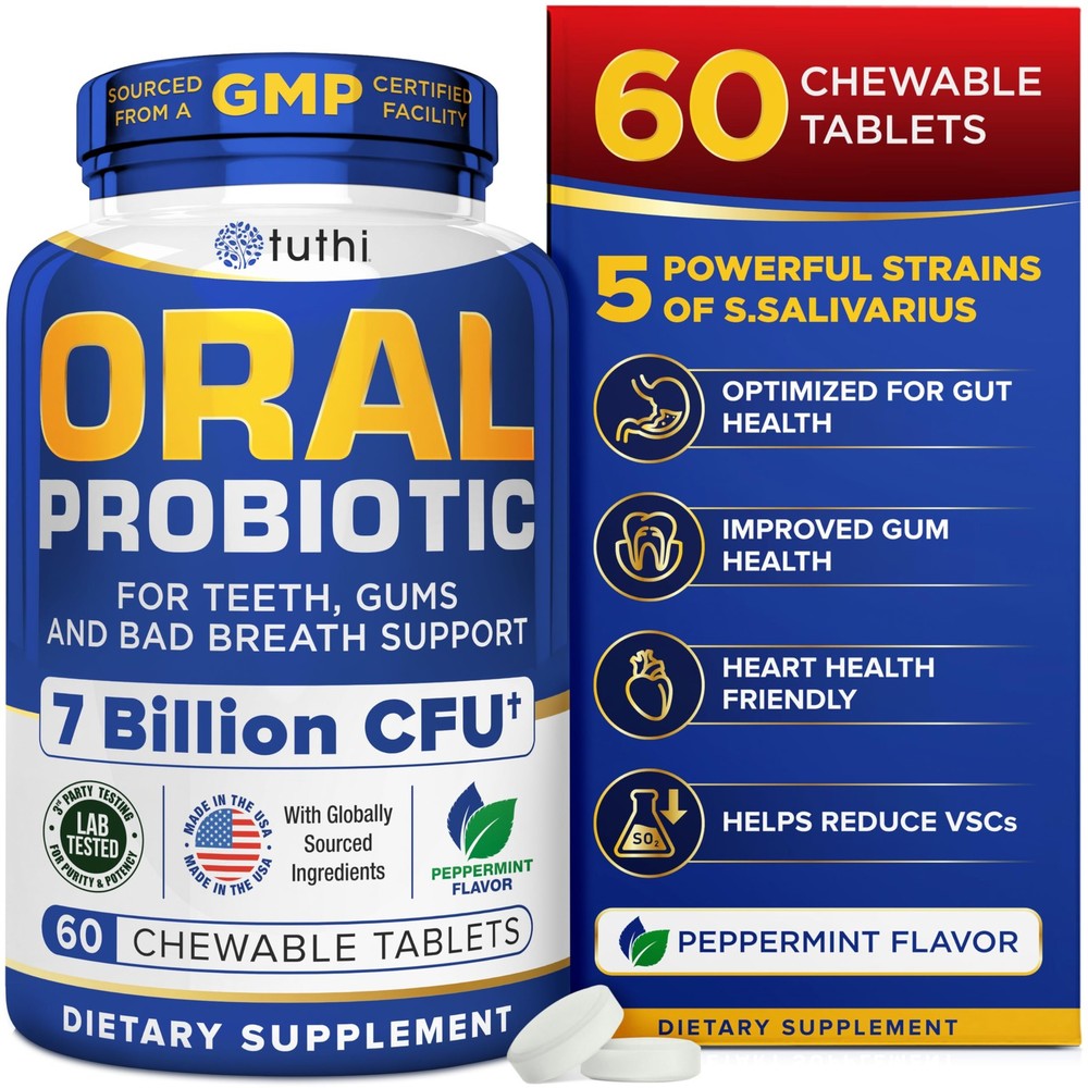 Oral Probiotics for Mouth Bad Breath Treatment for Adults – Dental Probiotics fo