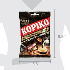 Kopiko Coffee & Cappuccino Candy Variety Pack Hard Coffee Candy (Pack of 8)