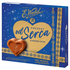 E. Wedel Chocolate pralines with CARAMEL Flakes 117g/4.12oz-FREE SHIP