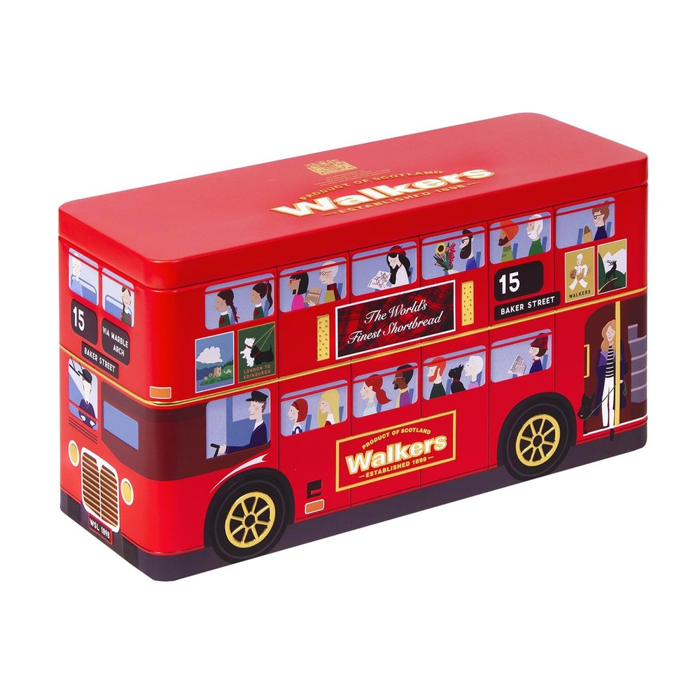 Walkers Mini Shortbread Fingers in London Bus 8.8 oz Classic Scottish Snack