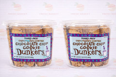 2 Packs Trader Joe’s Chocolatey Coated Chocolate Chip Dunkers 24 oz Each Pack