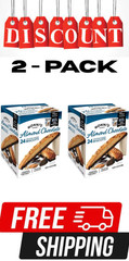 2 Pack – Nonni’s Almond Chocolate Biscotti, 24 ct. (Total 48 count) FREE SHIPPNG