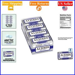 Arctic Peppermint Sugar-Free Hard Candy Mints, 8 Pack, 1.2 oz Tins