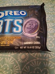 BTS Music Band Oreo Brown Sugar Pancake Flavored Cream Cookies Limited Edition