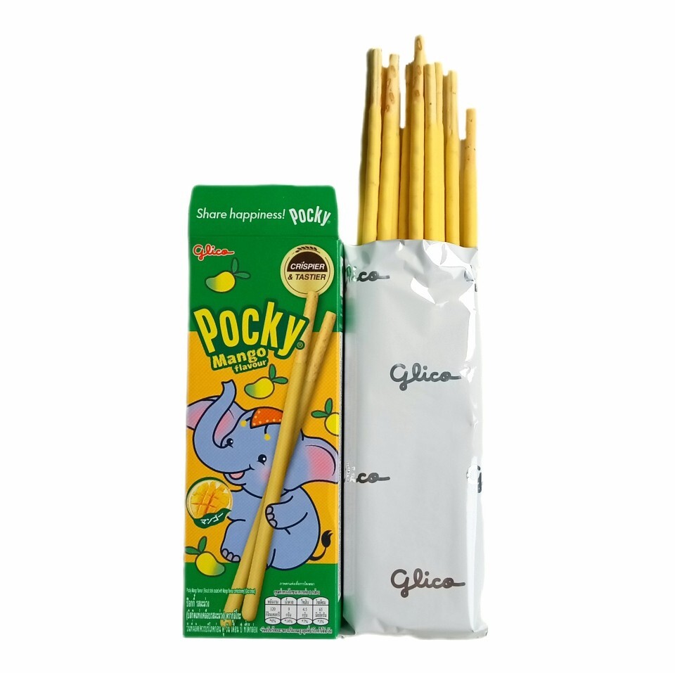 Glico Pocky Tropical Fruit Biscuit Sticks 0.88 oz (25g) – Choose Flavors【US DDP】