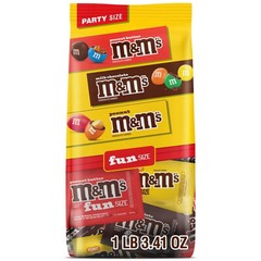 Fun Size Assorted Chocolate Candy Variety Pack, Milk Chocolate, Peanut & Peanut