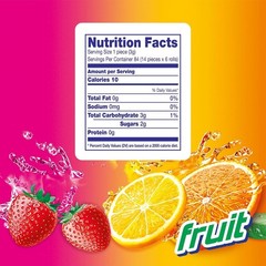 Gluten-Free Mixed Fruit Chewy Mints – 14 Pieces/Roll, 12 Rolls for Celebrations