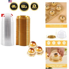 50 Pack 2 Inch Clear plastic mini cake box muffins box cookies cookies muffin…