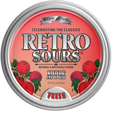 Retro Sours Candy Tin 3 Pack Watermelon Apple Tangerine