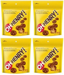 Oh Henry! Chocolate Mini Bites Pouch, 200g (4 Pack)