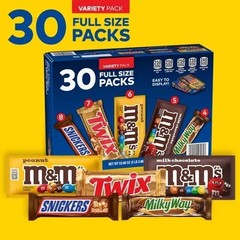 Mars Chocolate Candy Bars, Variety Pack, Full Size, 30 pk. – FREE SHIPPING