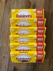 Milk Chocolate covered California Raisins, (6 Boxes Raisinets) 3.1oz