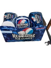 ICE BREAKERS Ice Cubes Gum Snow Cone Flavored Sugar Free 3.24oz ( 6 Count)