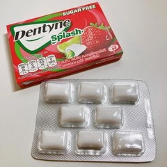 Dentyne Splash Sugar Free Gum Strawberry Lime Flavor 13.3 g Pack of 16