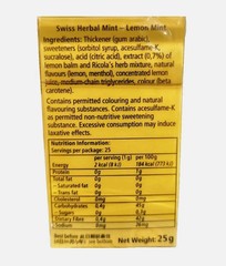 10 pcs Ricola Herbal Sugar Free Fresh Pearls Lemon Mint Chewy Refreshment (25g)