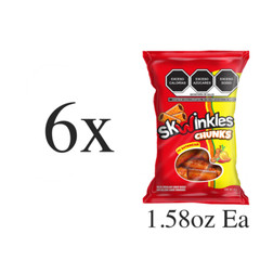 Skwinkles Chunks Lucas Mexican Mango Hot Candy With Tamarind Filling 6 Pieces