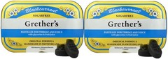 Grether’s Pastilles BlackCurrant SUGAR-FREE 2.1 oz Tin ( 2 Pack )