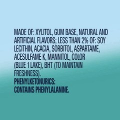 Wrigley Extra Refreshers Gum 40ct Polar Ice Sugarfree Soft Chew 3 Pack 120 Total