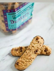 2 Packs Trader Joe’s Chocolatey Coated Chocolate Chip Dunkers 24 oz Each Pack