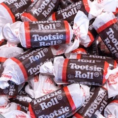 Tootsie Roll Original Chewy Chocolate Candy Chews BULK CANDY- FIVE Pounds