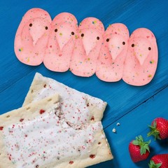 Peeps Pop-Tarts Frosted Strawberry Marshmallow Chicks Easter Candy 10 Ct 3 Oz