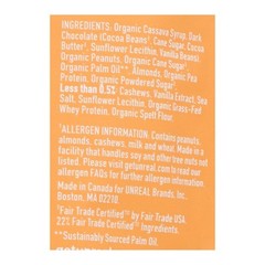 Unreal Dark Chocolate Caramel Peanut Nougat Bar, Non-gmo Candy 3.4oz (3 Pack)