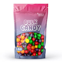 Assorted Fruit Sours Candy – 1.5LB Bulk Bag Tart & Sweet Chewy Sour Balls Mix!
