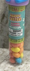 1 Blue Easter Bobbin Bunnies with Candy Jelly Beans Dispenser 0.98oz See Below