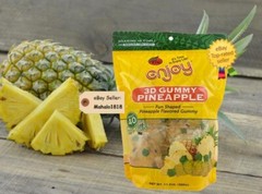 🍍 3D GUMMY PINEAPPLE Soft Candy XD ~40Ct Fun Packs Gummies 11.3oz Enjoy Hawaii