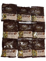 LOT x9 COLOMBINA Coffee Delight Latte Hard Candy 4.7 Oz Coffee Flavored *BB 2/27